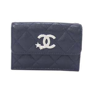 CHANEL Blue Wallet